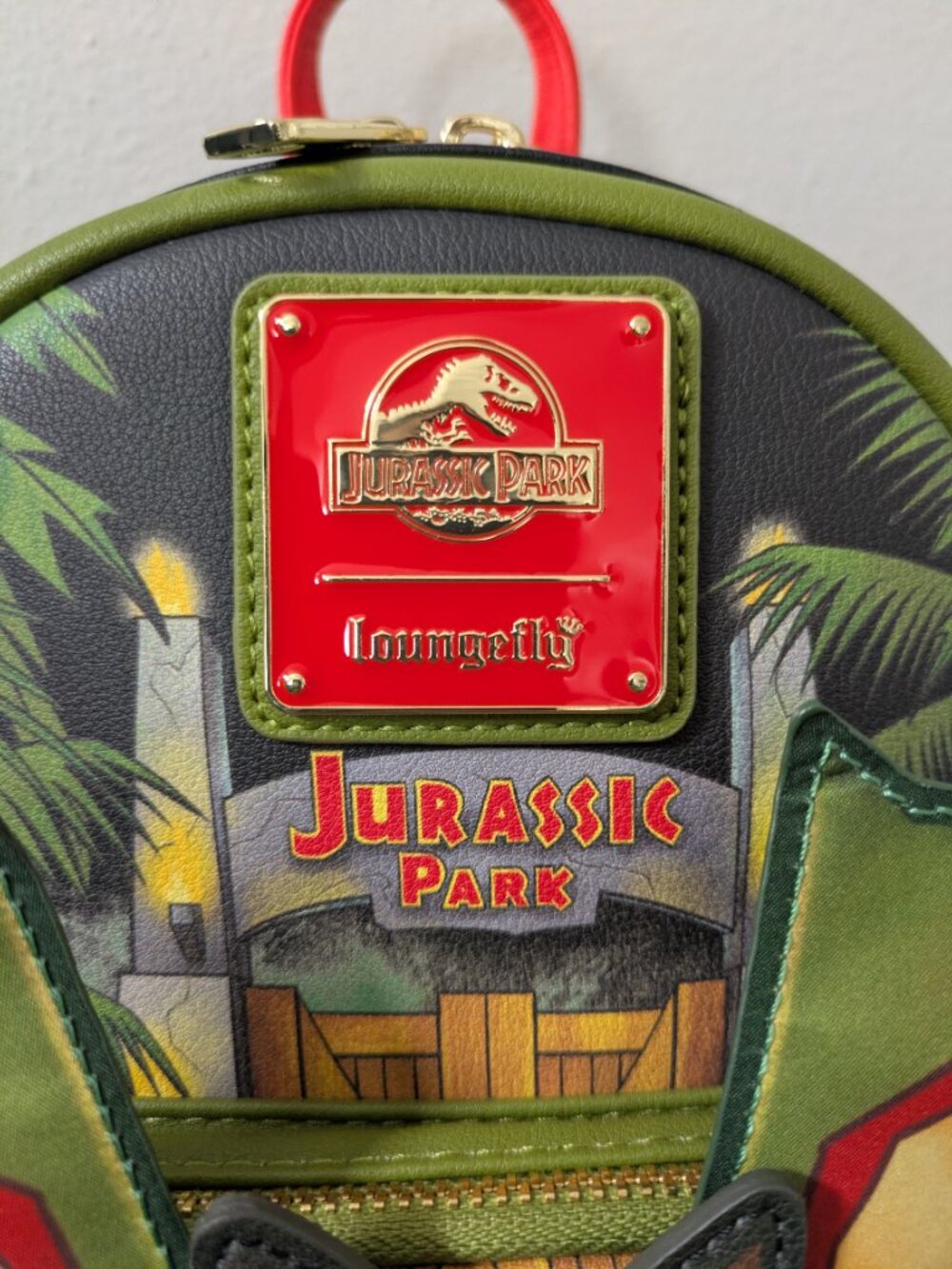 Jurassic Park 30th Anniversary Loungefly Dilophosaurus Mini Backpack - Picture 2 of 8
